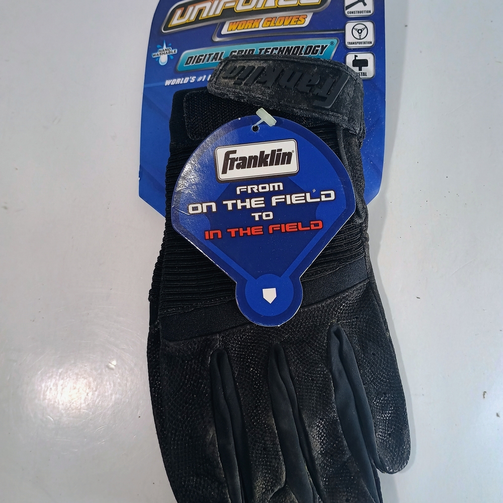 Franklin Black Men's Work Gloves